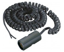 Wendelleitung mit Kupplung 8 A / 12 - 24 V Länge 0,6 - 3 m