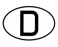 D-Schild Euro-Norm