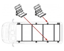 Zusatzfüße Kit Roof Rail Ducato XL