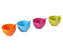 Σετ μπωλάκια παγωτού πολύχρωμα 14 cm (4 τεμ.)
