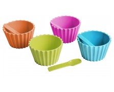 Σετ μπωλάκια παγωτού πολύχρωμα 12 cm (4 τεμ.)