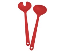 Salad server red