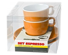 Σετ φλυτζάνι Espresso πορτοκαλί (2 τεμ.)