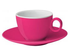 Σετ φλυτζάνι Espresso με πιατάκι ροζ