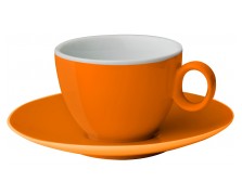 Σετ φλυτζάνι Espresso με πιατάκι πορτοκαλί