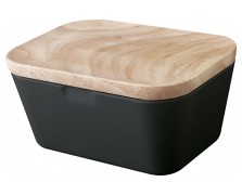 Βουτυριέρα Μαύρη Stone Touch
