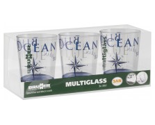 Σετ ποτήρια νερού 300 ml Blue Ocean (3 τεμ.)