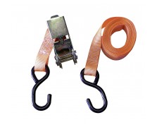 Spanngurt mit Ratsche, 2,5 cm breit, orange