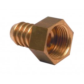 Messing-Tülle gerade 1/2 Zoll x 12 mm für flexible 12 mm Schläuche