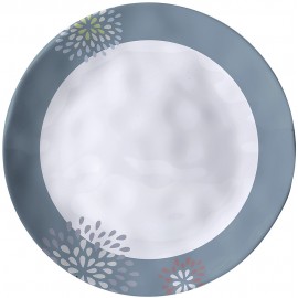 Πιάτο φαγητού Belfiore Durchm. 25 cm weiß/blau/grau