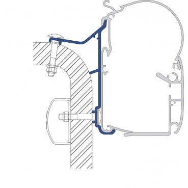 Αντάπτορας Perfect Wall 1100 + 1500 Hymer Van, B2, Eriba