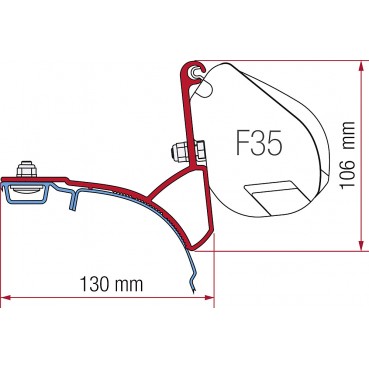 Αντάπτορας KIT FIAMMA VW T5