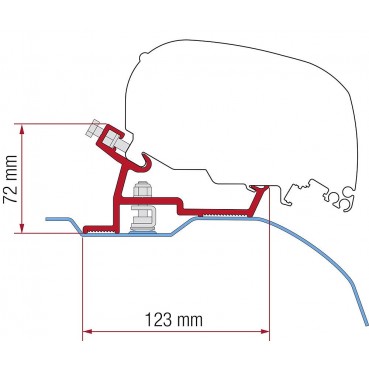 Αντάπτορας Kit Ducato/Jumper/Boxer High Roof Super Long ab 06/2007