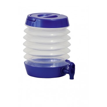 Wasserspender faltbar 5,5 l blau-transparent