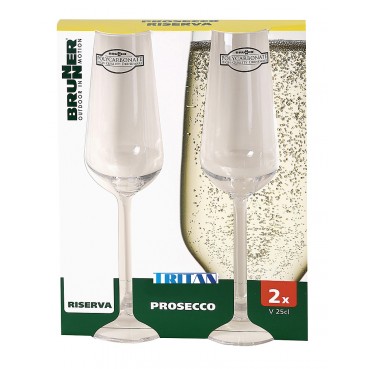 Prosecco Glas Riserva 2er Set, 250 ml