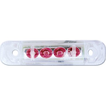 LED Schlussleuchte transparent