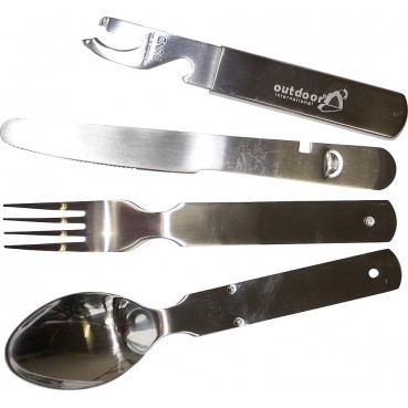 Feldbesteck Edelstahl 4-tlg.