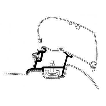 Αντάπτορας zu Thule Omnistor 6300/6200 für MB Sprinter und VW Crafter