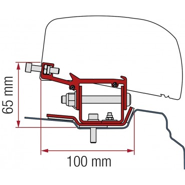 Αντάπτορας 2-τεμ. Renault Trafic L1 από 2014 για F40an