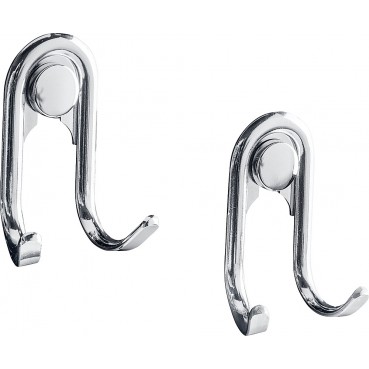 Doppelhaken Style 2er-Set. Fb. silber glänzend
