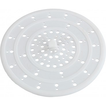 Abluss-Sieb Silikon, Fb. weiß