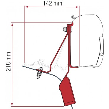 Αντάπτορας kit F45 Ford Custom Nugget ab 2019