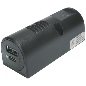 Aufbau-Power USB-C/A  Doppelsteckdose EV 3,6 A 12-24 V