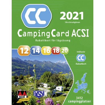 CampingCard-Führer ACSI 2021 Schwedisch