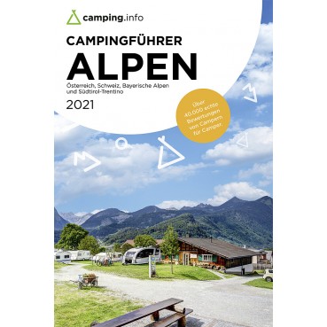 Βιβλίο Camping γύρω από τις Αλπεις 2021