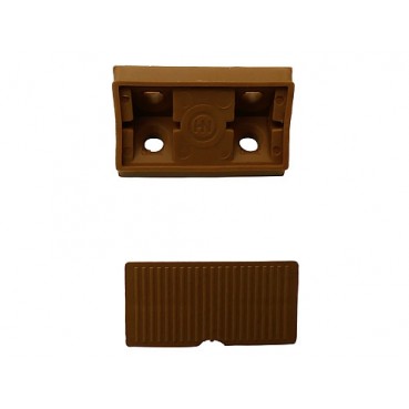 Eckverbinder Kunststoff dunkelbraun 6 Stück