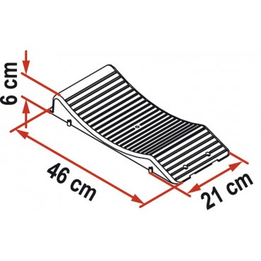Standplatte Wheel Saver grau