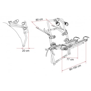 Βάση ποδηλάτων Carry Bike Back Pack Pro