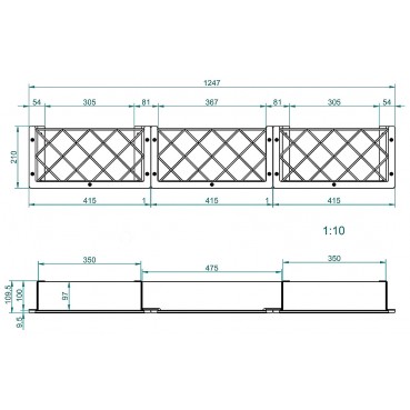 Garagensystem, Teilset oben