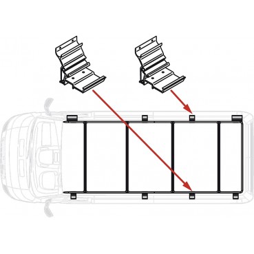 Zusatzfüße Kit Roof Rail Ducato XL