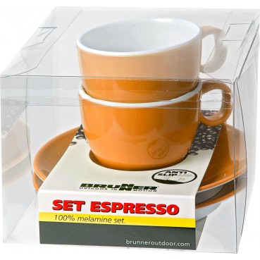 Σετ φλυτζάνι Espresso πορτοκαλί (2 τεμ.)