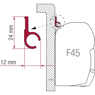 Kederschiene Rail